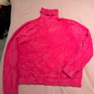 Halogen ladies hot pink turtleneck, small